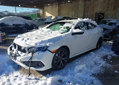 2019 Honda Civic Sport z USA, uszkodzony, nr VIN 2HGFC2F85KH586950